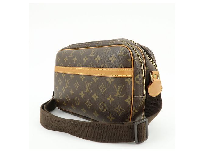 Borsa a tracolla Louis Vuitton Monogram Reporter PM Brown M45254 - vista 3