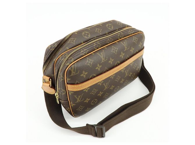Borsa a tracolla Louis Vuitton Monogram Reporter PM Brown M45254 - vista 4