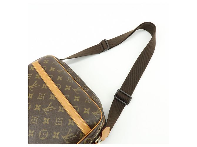 Borsa a tracolla Louis Vuitton Monogram Reporter PM Brown M45254 - vista 6