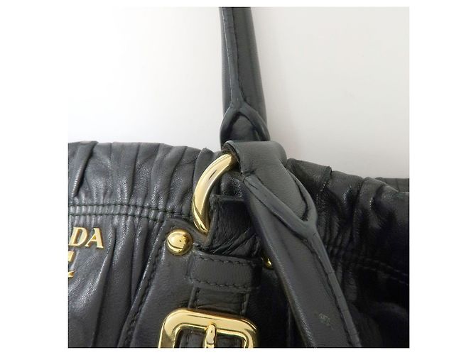 Borsa 2Way in pelle Nappa con logo PRADA Borsa a mano Borsa a tracolla Nero - vista 10