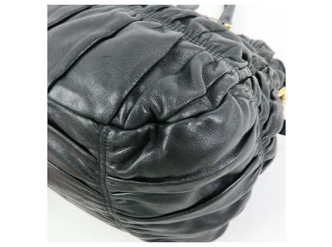 Borsa 2Way in pelle Nappa con logo PRADA Borsa a mano Borsa a tracolla Nero - vista 12