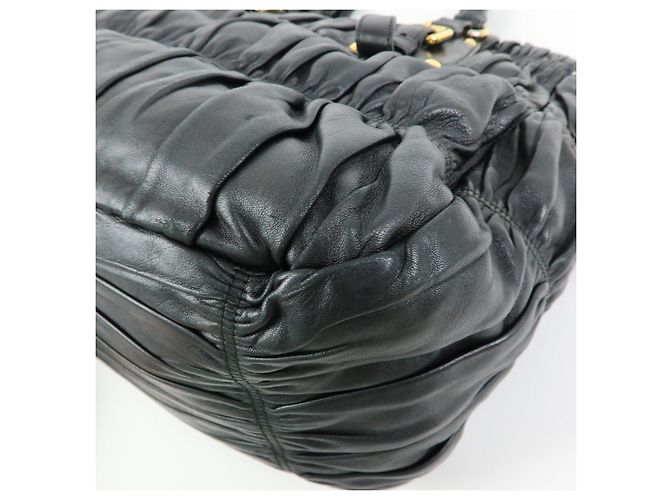 Borsa 2Way in pelle Nappa con logo PRADA Borsa a mano Borsa a tracolla Nero - vista 14