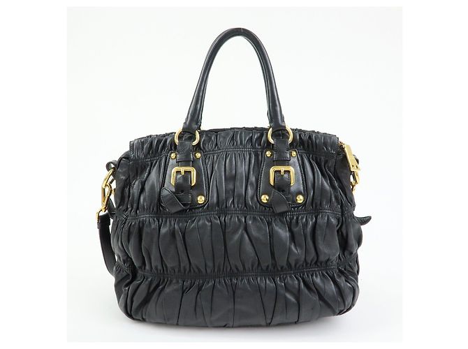 Borsa 2Way in pelle Nappa con logo PRADA Borsa a mano Borsa a tracolla Nero - vista 2