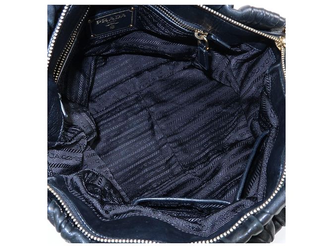Borsa 2Way in pelle Nappa con logo PRADA Borsa a mano Borsa a tracolla Nero - vista 21