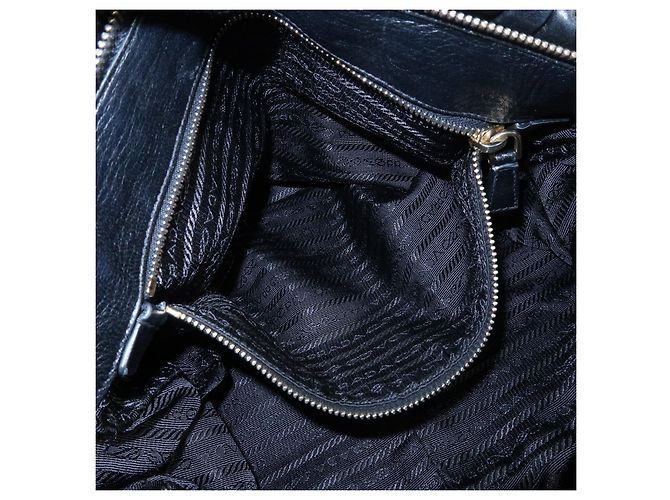 Borsa 2Way in pelle Nappa con logo PRADA Borsa a mano Borsa a tracolla Nero - vista 22