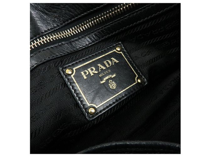 Borsa 2Way in pelle Nappa con logo PRADA Borsa a mano Borsa a tracolla Nero - vista 23