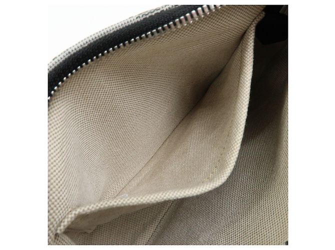 Borsa 2Way MCM Visetos Jacquard Canvas Leather Borsa a Tracolla Grigio Nero - vista 22