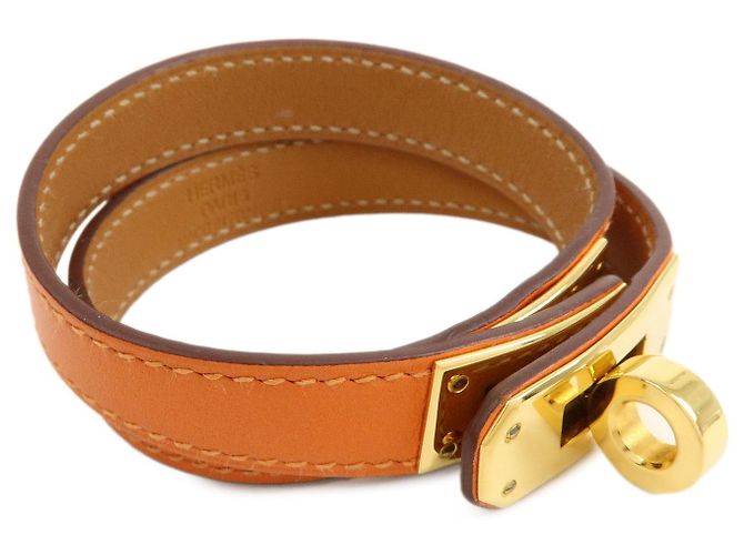 Hermès HERMES Bracciale Mini Kelly Double Tour in pelle □P Taglia S - vista 2