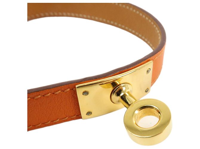 Hermès HERMES Bracciale Mini Kelly Double Tour in pelle □P Taglia S - vista 7