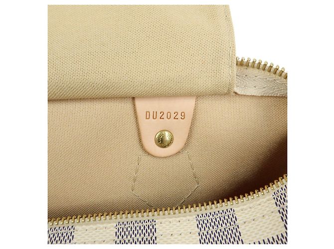 Louis Vuitton Damier Azur Speedy 30 Canvas Boston Bag Hand Bag N41533 - vue 12