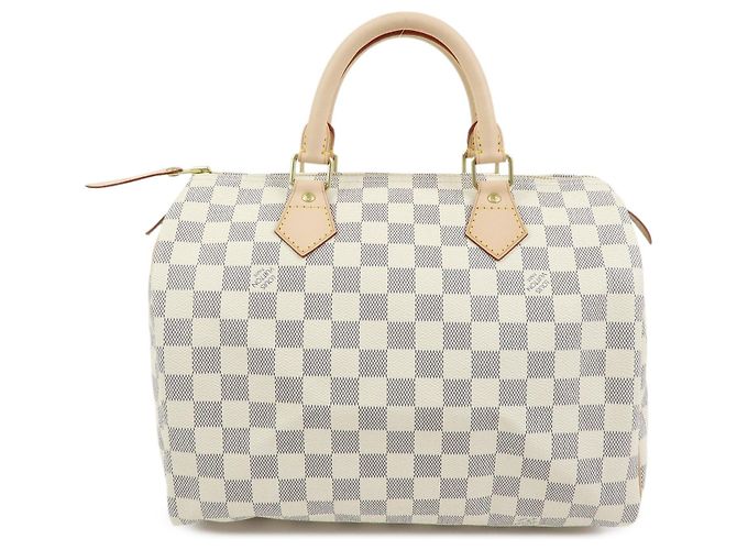 Louis Vuitton Damier Azur Speedy 30 Canvas Boston Bag Hand Bag N41533 - vue 2
