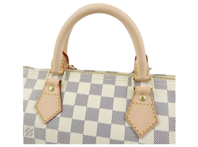 Louis Vuitton Damier Azur Speedy 30 Canvas Boston Bag Hand Bag N41533 - vue 4