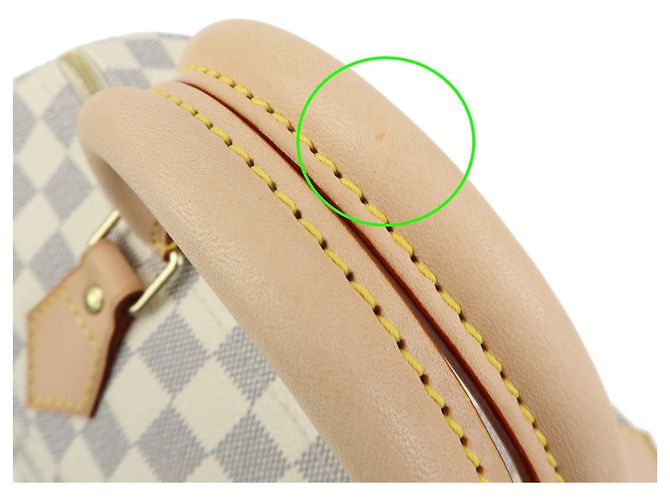 Louis Vuitton Damier Azur Speedy 30 Canvas Boston Bag Hand Bag N41533 - vue 5