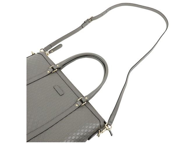 Borsa 2Way in pelle Microguccissima GUCCI Borsa a mano Grey 449656 - vista 4