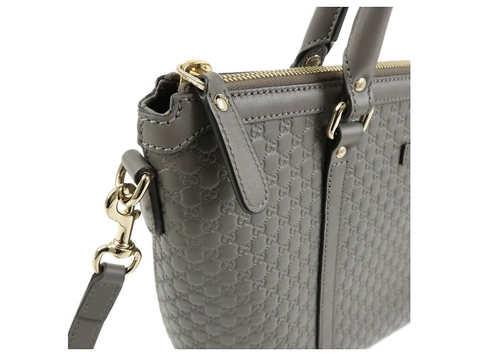Borsa 2Way in pelle Microguccissima GUCCI Borsa a mano Grey 449656 - vista 7