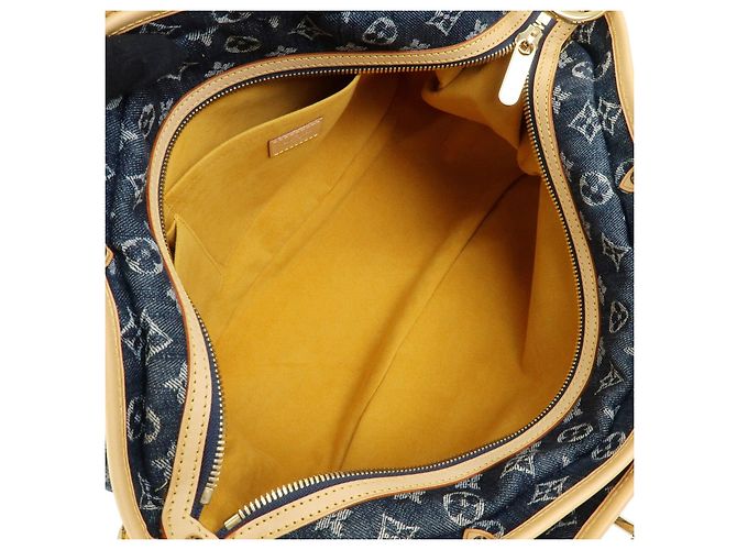 Louis Vuitton Monogram Denim Cabas Raye GM 2Way Hand Bag Blue M95336 - vista 10