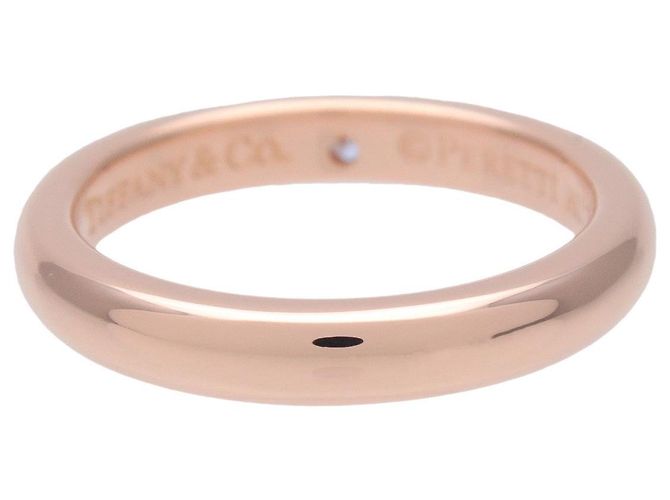 Anello Tiffany & Co Stacking Band 1P Diamond Ring K18 750PG Rose Gold US3.5 - vista 2
