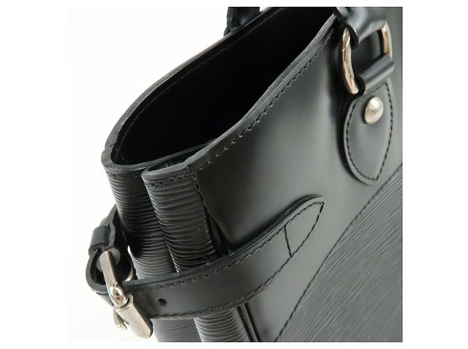Borsa a mano in pelle Louis Vuitton Epi Passy PM Noir Black M59262 - vista 15