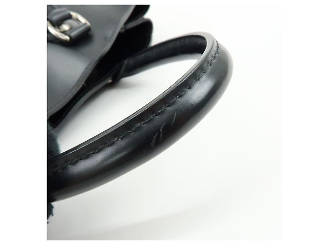 Borsa a mano in pelle Louis Vuitton Epi Passy PM Noir Black M59262 - vista 7