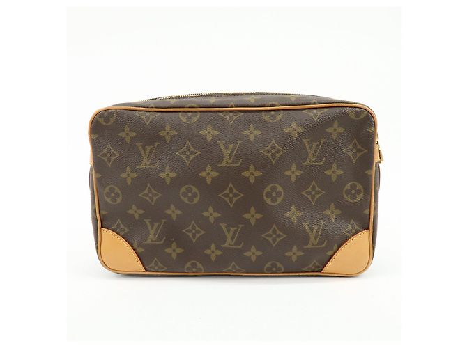 Louis Vuitton Monogram Compiegne 28 Pouch Clutch Bag Brown M51845 - vista 2