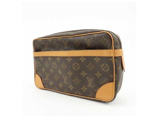 Louis Vuitton Monogram Compiegne 28 Pouch Clutch Bag Brown M51845 - vista 3