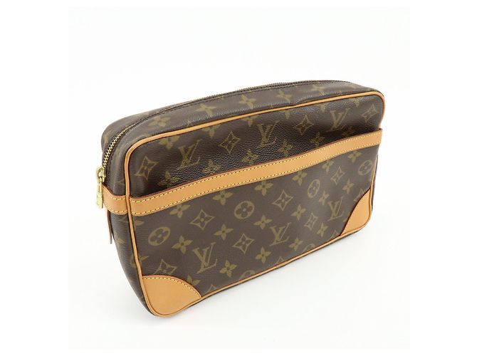 Louis Vuitton Monogram Compiegne 28 Pouch Clutch Bag Brown M51845 - vista 4