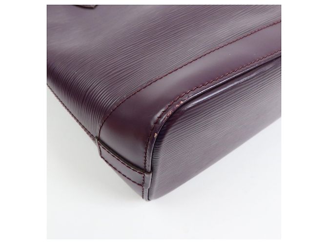 Borsa a mano Louis Vuitton Epi Lockit PM Tote Bag Cassis M4229K - vista 11