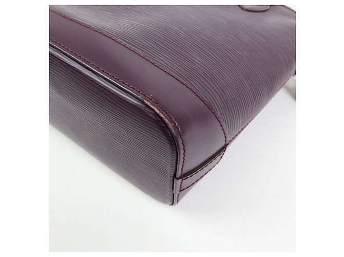 Borsa a mano Louis Vuitton Epi Lockit PM Tote Bag Cassis M4229K - vista 12
