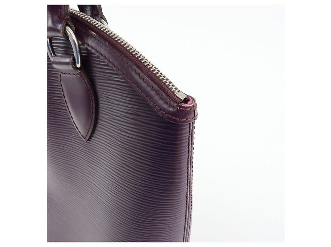 Borsa a mano Louis Vuitton Epi Lockit PM Tote Bag Cassis M4229K - vista 13