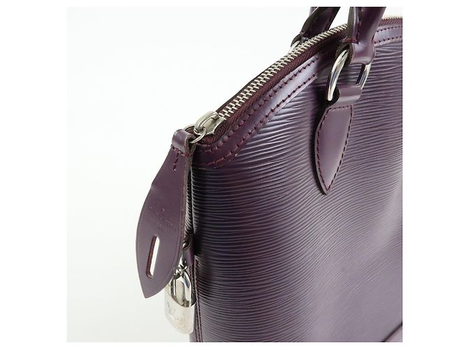 Borsa a mano Louis Vuitton Epi Lockit PM Tote Bag Cassis M4229K - vista 14