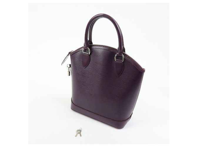 Borsa a mano Louis Vuitton Epi Lockit PM Tote Bag Cassis M4229K - vista 24