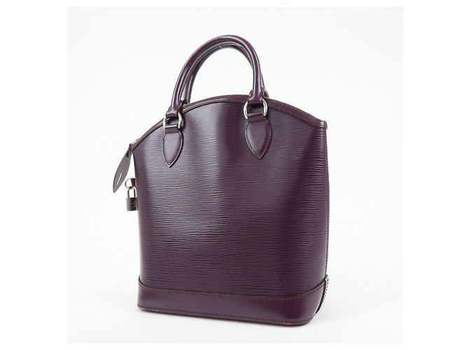 Borsa a mano Louis Vuitton Epi Lockit PM Tote Bag Cassis M4229K - vista 3