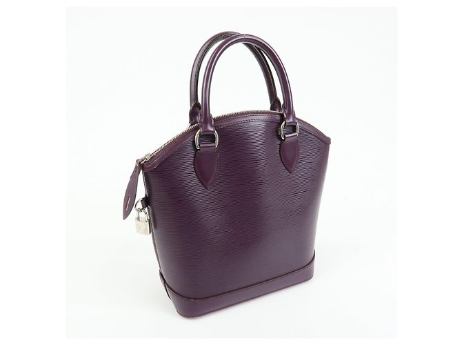 Borsa a mano Louis Vuitton Epi Lockit PM Tote Bag Cassis M4229K - vista 4