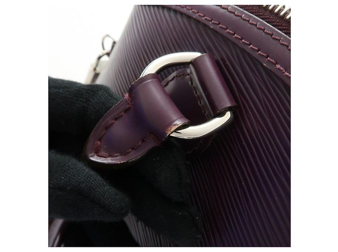 Borsa a mano Louis Vuitton Epi Lockit PM Tote Bag Cassis M4229K - vista 8