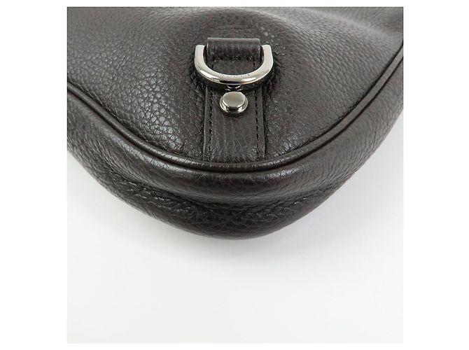 Borsa a tracolla e borsa a mano GUCCI Abbey in pelle Nero Argento 268637 - vista 11