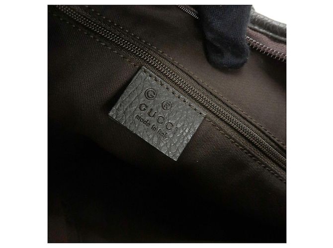 Borsa a tracolla e borsa a mano GUCCI Abbey in pelle Nero Argento 268637 - vista 22