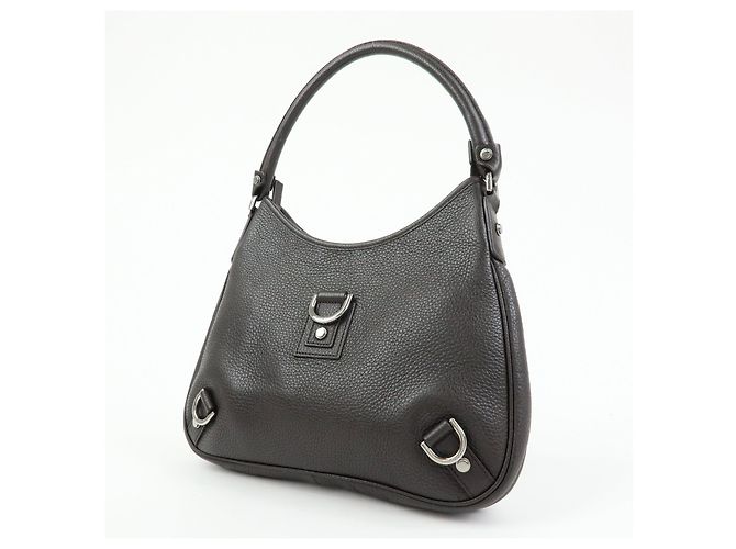 Borsa a tracolla e borsa a mano GUCCI Abbey in pelle Nero Argento 268637 - vista 3