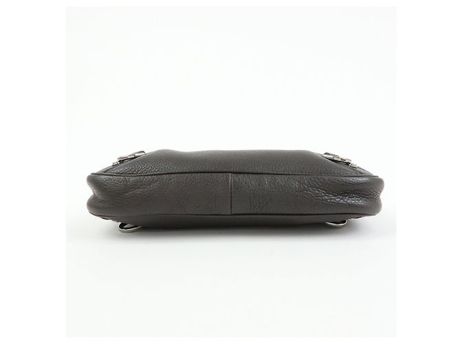 Borsa a tracolla e borsa a mano GUCCI Abbey in pelle Nero Argento 268637 - vista 5