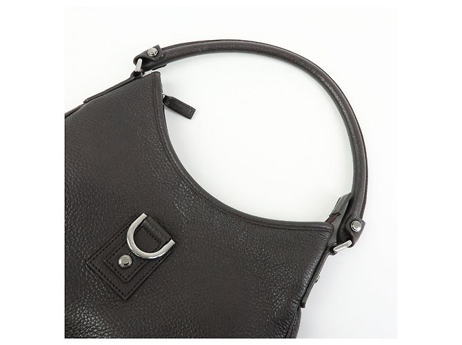 Borsa a tracolla e borsa a mano GUCCI Abbey in pelle Nero Argento 268637 - vista 6