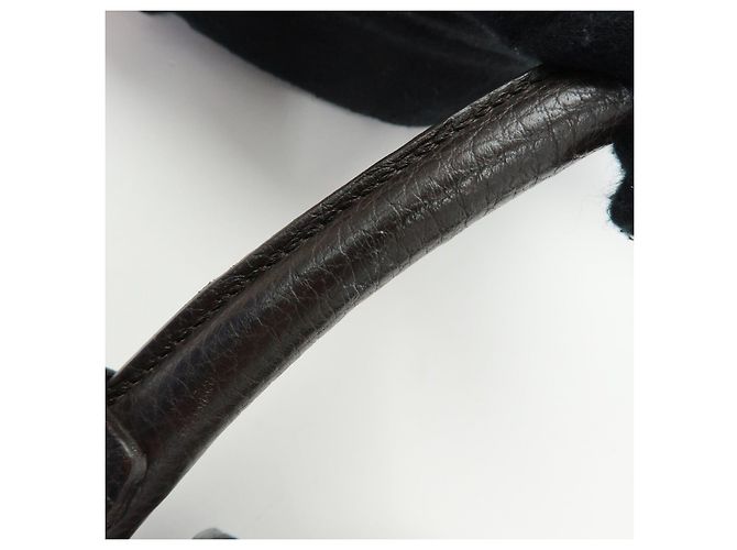 Borsa a tracolla e borsa a mano GUCCI Abbey in pelle Nero Argento 268637 - vista 9