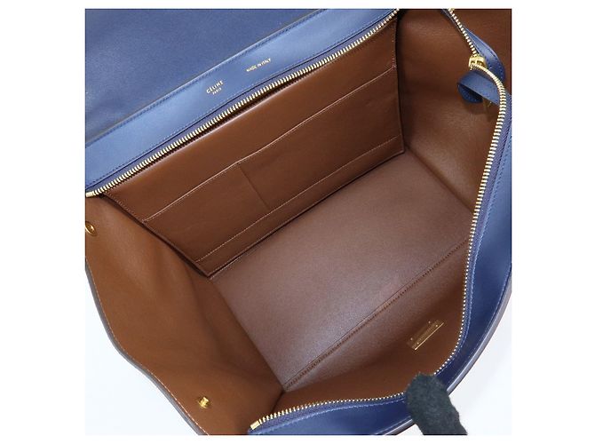Céline CELINE Borsa 2Way in pelle e camoscio Borsa a mano Borsa a tracolla Navy - vista 20