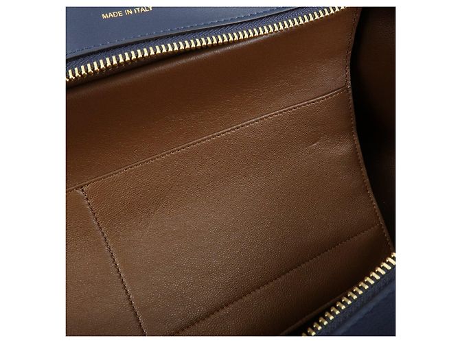 Céline CELINE Borsa 2Way in pelle e camoscio Borsa a mano Borsa a tracolla Navy - vista 21