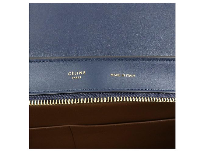 Céline CELINE Borsa 2Way in pelle e camoscio Borsa a mano Borsa a tracolla Navy - vista 23