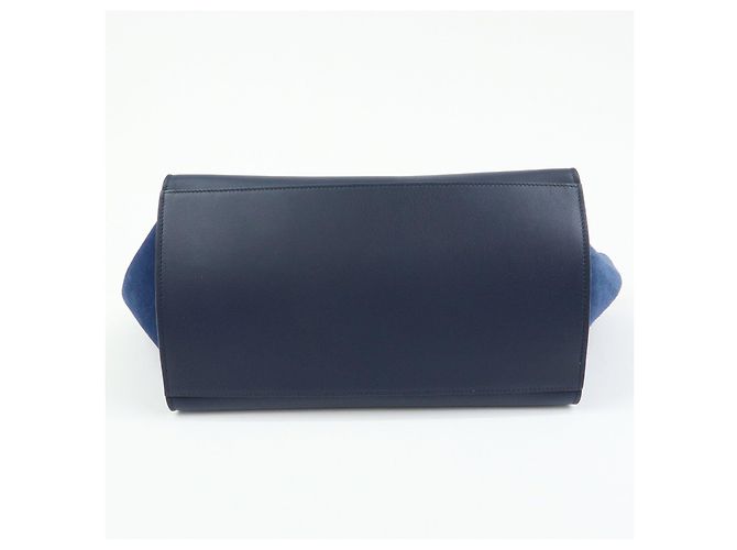 Céline CELINE Borsa 2Way in pelle e camoscio Borsa a mano Borsa a tracolla Navy - vista 5