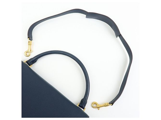 Céline CELINE Borsa 2Way in pelle e camoscio Borsa a mano Borsa a tracolla Navy - vista 6