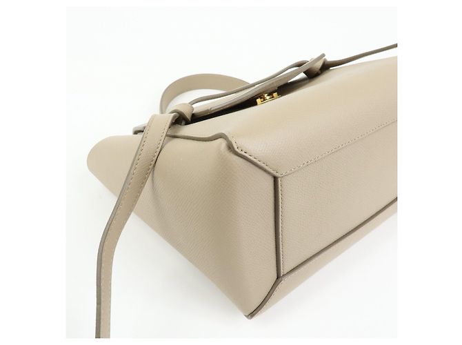 Céline CELINE Borsa Belt Bag in pelle 2Way Borsa a mano Borsa a tracolla Beige - vista 10