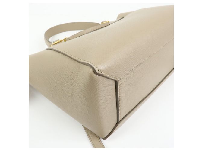Céline CELINE Borsa Belt Bag in pelle 2Way Borsa a mano Borsa a tracolla Beige - vista 12