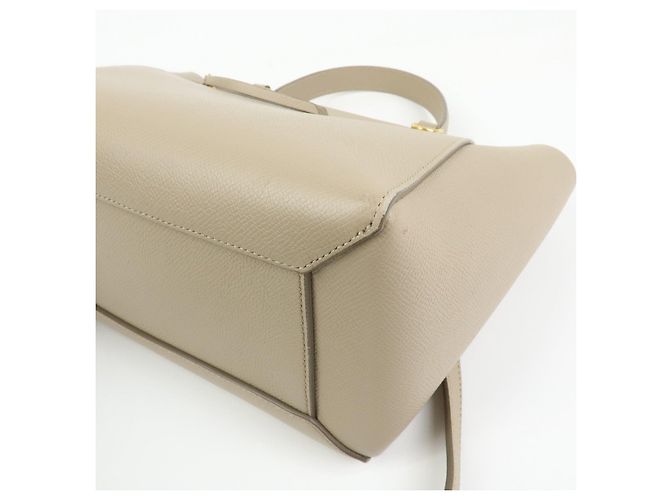 Céline CELINE Borsa Belt Bag in pelle 2Way Borsa a mano Borsa a tracolla Beige - vista 13