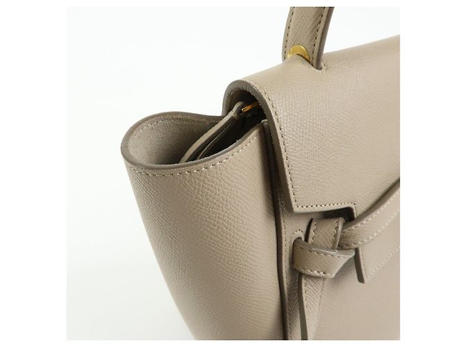 Céline CELINE Borsa Belt Bag in pelle 2Way Borsa a mano Borsa a tracolla Beige - vista 14