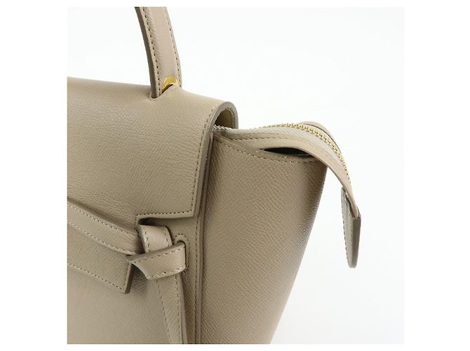 Céline CELINE Borsa Belt Bag in pelle 2Way Borsa a mano Borsa a tracolla Beige - vista 15